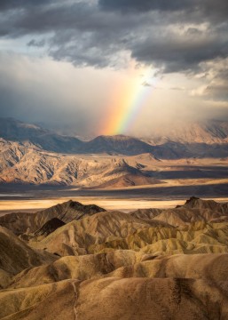 Rainbow at Zabriskie Point