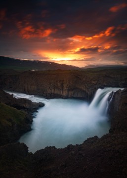 Aldeyjarfoss Sunset