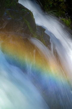 Sol Duc Falls Rainbow Flow