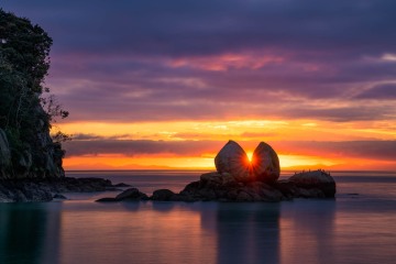 Split Apple Sunrise