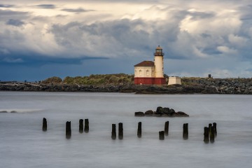 Coquille Lighthouse Storm