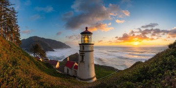 Heceta Head Lighthouse Panorama