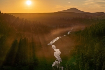 Dusty Sunset on the Palouse River