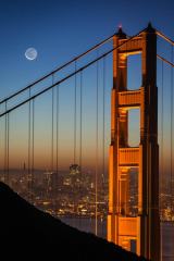 Golden Gate and the Moon