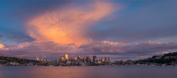Seattle Skyline Panorama at Gas Works