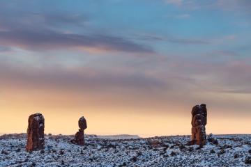 Sunset Over Balanced Rock