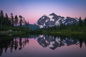 Mount Shuksan Sunset Reflections