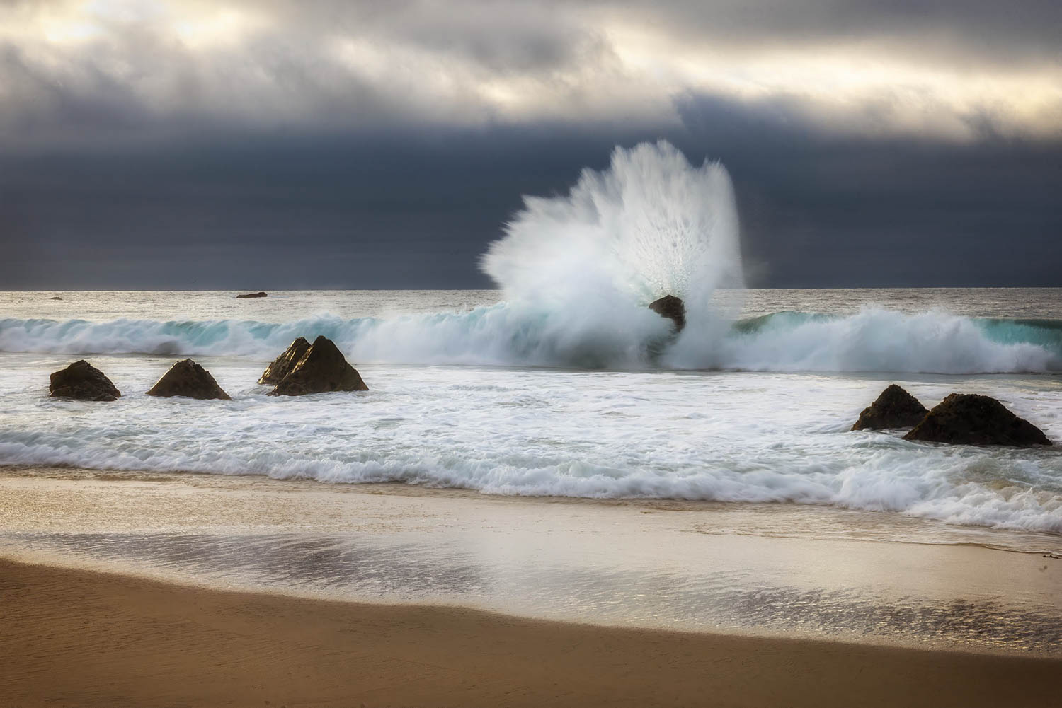 California Coastal Blues Image of California coastline taken during a photography workshop
