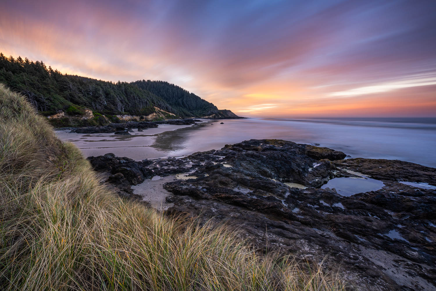 Cape-Perpetua-Sunrise-Long-Exposure